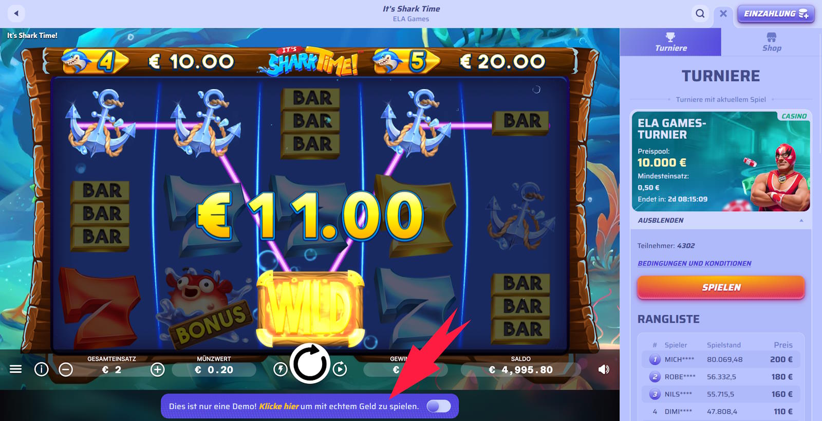 online casinos ohne einzahlung demo
