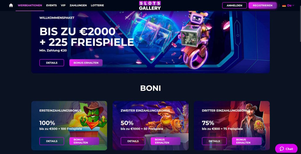 slots gallery bonus